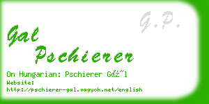 gal pschierer business card